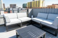 Modulair tuinmeubilair verandert je tuin in drie zones